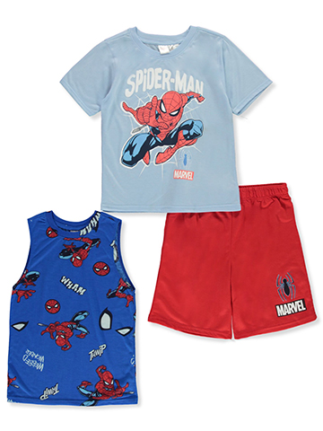 Marvel Spider-Man Boys' 3-Piece Shorts Set Outfit - CookiesKids.com