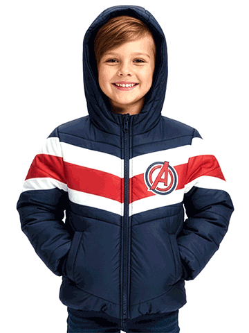 Marvel Avengers Boys' Puffer Jacket - CookiesKids.com