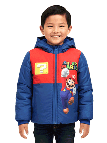Super Mario Bros. Boys' Luigi Puffer Jacket - CookiesKids.com