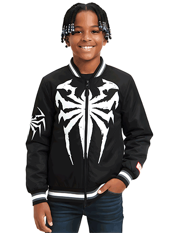 Spider-Man Boys' Venom Varsity Jacket - CookiesKids.com