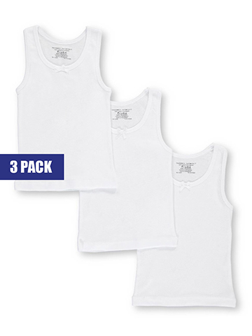 Rene Rofe Little Girls’ Toddler “Basic Tank Layer” 3-Pack Camis (Sizes 2T – 4T) - CookiesKids.com