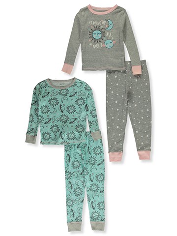 Rene Rofe Girls' 4-Piece Stellar Mix-And-Match Pajamas Set - CookiesKids.com