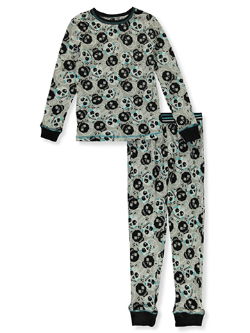 Only Boys Boys' 2-Piece Pixel Skull Pajamas - CookiesKids.com