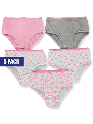 Only Girls Girls' 5-Pack Briefs Underwear - CookiesKids.com