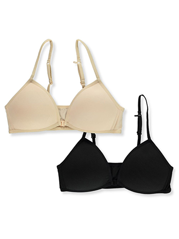 Rene Rofe Girls' 2-Pack Ribbed Pad Bras - CookiesKids.com