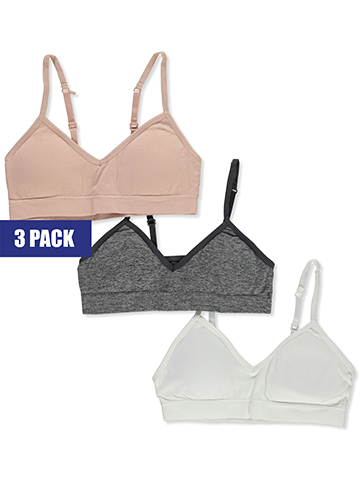 Rene Rofe Girls' 3-Pack Bras - CookiesKids.com