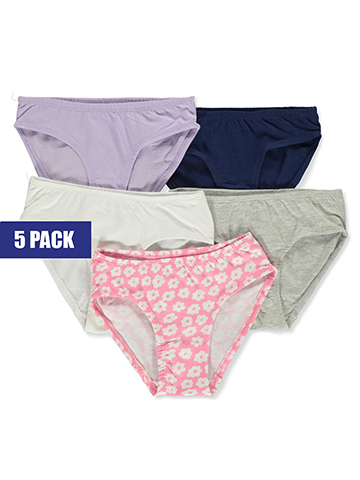 Rene Rofe Girls' 5-Pack Bikini Briefs - CookiesKids.com