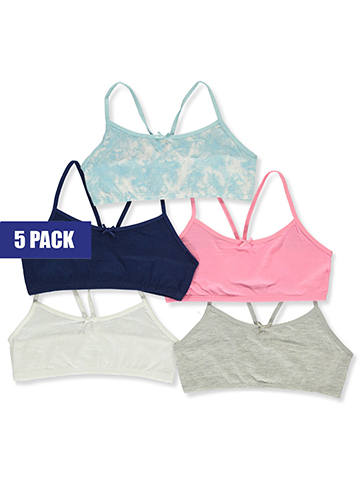 Rene Rofe Girls' 5-Pack Bralettes - CookiesKids.com