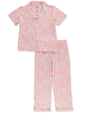Rene Rofe Girls' 2-Piece Flower Pajamas Set - CookiesKids.com