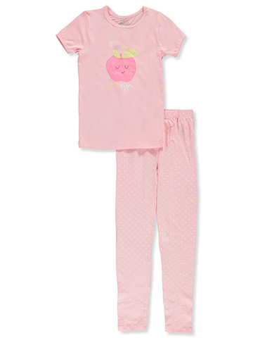 Rene Rofe Girls' 2-Piece Apple Pajamas Set - CookiesKids.com