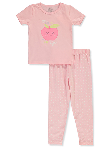 Rene Rofe Girls' 2-Piece Apple Pajamas Set - CookiesKids.com