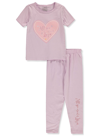 Rene Rofe Girls' 2-Piece Hearts Pajamas Set - CookiesKids.com