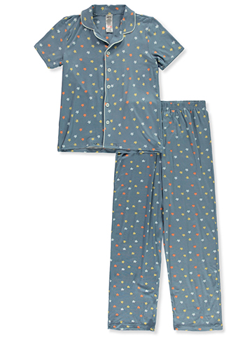 Only Boys' Boys' 2-Piece Stars Coat Style Pajamas Set - CookiesKids.com