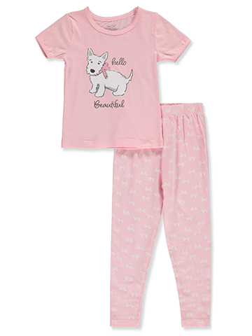 Rene Rofe Girls' 2-Piece Puppy Pajamas Set - CookiesKids.com