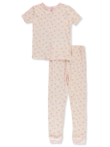 Rene Rofe Girls' 2-Piece Strawberry Pajamas Set - CookiesKids.com
