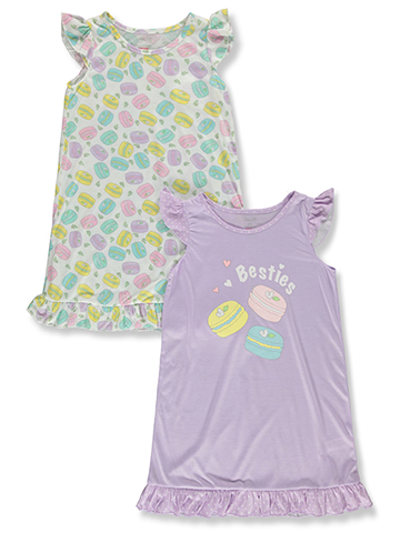 Rene Rofe Girls' 2-Pack Sweets Nightgowns Set - CookiesKids.com