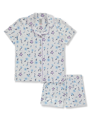 Rene Rofe Girls' 2-Piece Floral Coat Style Pajamas - CookiesKids.com