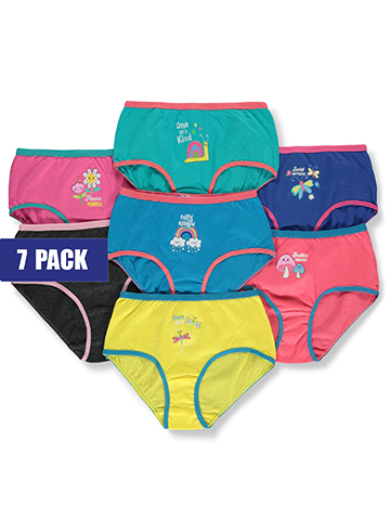 Real Love Girls' 7-Pack Bikini Briefs Underwear - CookiesKids.com