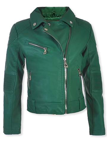 Urban Republic Girls' Moto Leather Jacket - CookiesKids.com