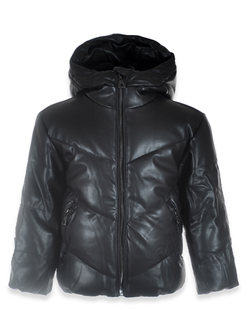 Urban Republic Girls' Faux-Leather Puffer Jacket - CookiesKids.com
