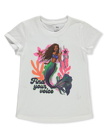 Disney The Little Mermaid Girls' Ariel T-Shirt - CookiesKids.com