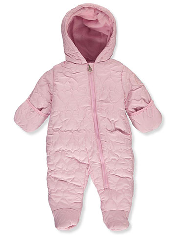baby girl fleece pram suit