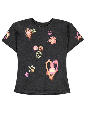Jessica Simpson Girls' Graffiti Heart T-Shirt - CookiesKids.com