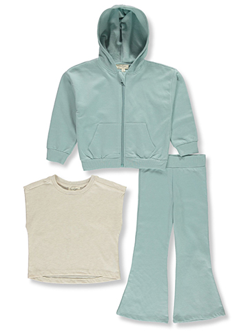 Jessica Simpson Girls' 3-Piece Flared Pants Set Outfit - CookiesKids.com