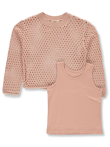Jessica Simpson Girls' 2-Piece Tank Top Sweater Set - CookiesKids.com