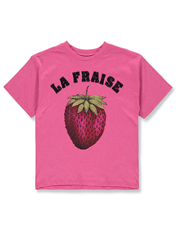 Jessica Simpson Girls' Strawberry T-Shirt - CookiesKids.com