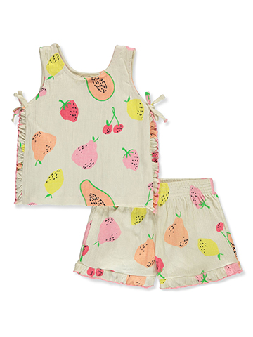 Jessica Simpson Girls' 2-Piece Knit Shorts Set Outfit - CookiesKids.com