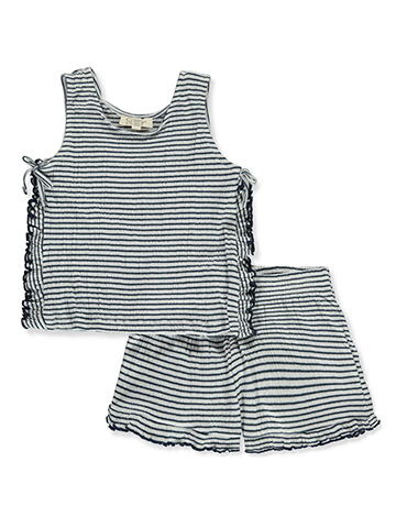 Jessica Simpson Girls' 2-Piece Knit Shorts Set Outfit - CookiesKids.com