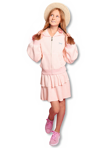 Juicy Couture Girls' 2-Piece Gemstone Skirt Set Outfit - CookiesKids.com
