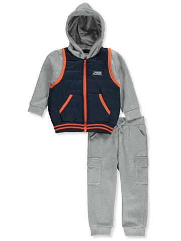 Free Planet Boys' 2-Piece Fleece Joggers Set Outfit - CookiesKids.com