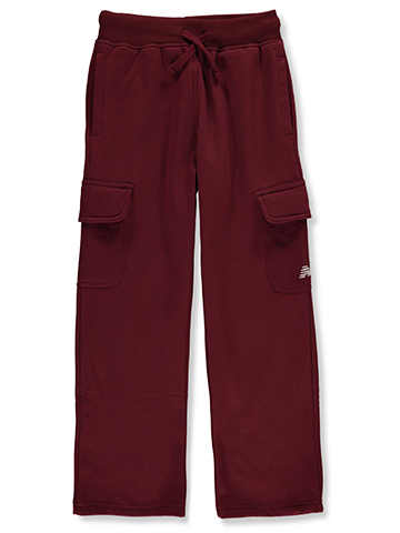 New Balance Girls' Wide Leg Fleece Cargo Pants - CookiesKids.com