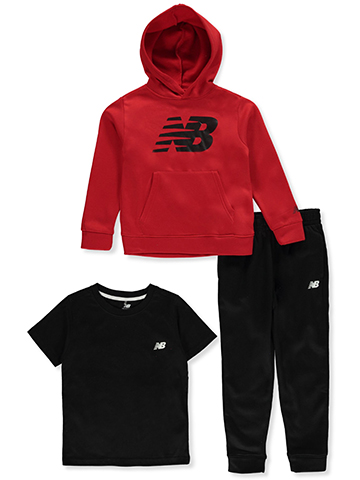 New Balance Boys' 3-Piece Joggers Set Outfit - CookiesKids.com