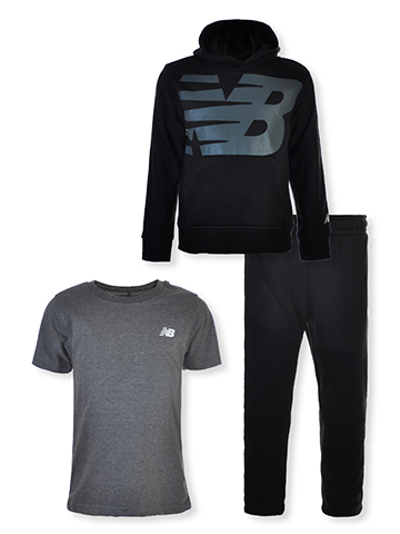 New Balance Boys' 3-Piece Joggers Set Outfit - CookiesKids.com
