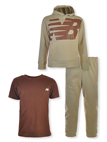 New Balance Boys' 3-Piece Joggers Set Outfit - CookiesKids.com