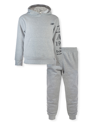 New Balance Boys' 2-Piece Fleece Joggers Set Outfit - CookiesKids.com