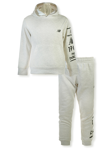 New Balance Boys' 2-Piece Fleece Joggers Set Outfit - CookiesKids.com