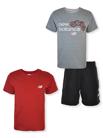 New Balance Boys' 3-Piece Shorts Set Outfit - CookiesKids.com