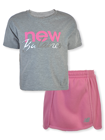 New Balance Girls' 2-Piece Scooter Skirt Set Outfit - CookiesKids.com