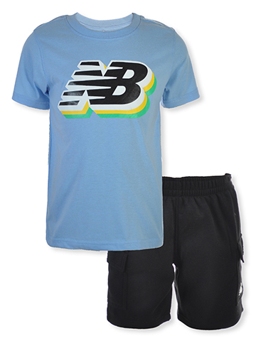 New Balance Boys' 2-Piece Striper Set Outfit - CookiesKids.com