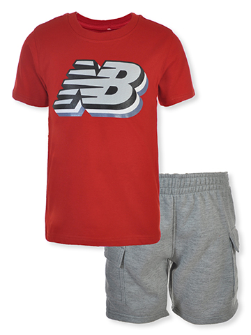 New Balance Boys' 2-Piece Striper Set Outfit - CookiesKids.com