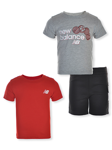 New Balance Boys' 3-Piece Shorts Set Outfit - CookiesKids.com