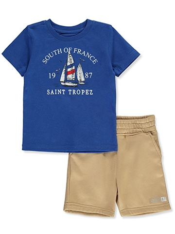 Aeropostale Baby Boys' 2-Piece France Shorts Set Outfit - CookiesKids.com