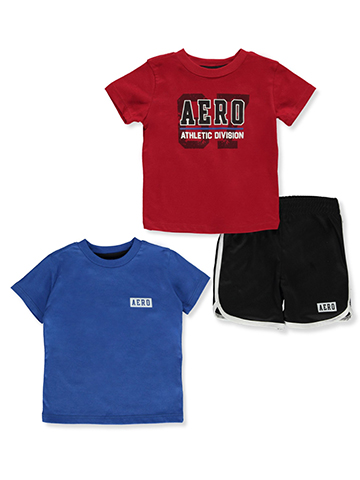 Aeropostale Baby Boys' 3-Piece Shorts Mix Match Set Outfit - CookiesKids.com