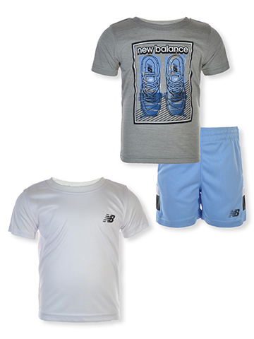 New Balance Baby Boys' 3-Piece Shorts Set Outfit - CookiesKids.com