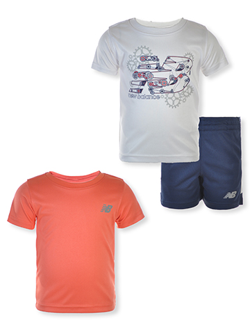 New Balance Baby Boys' 3-Piece Shorts Set Outfit - CookiesKids.com