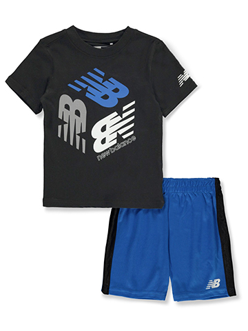 New Balance Boys' 2-Piece Edge Shorts Set Outfit - CookiesKids.com